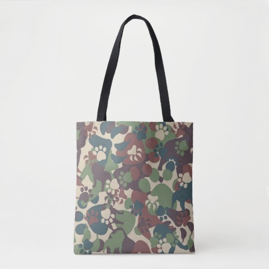 Dog Camouflage Pattern Tote Bag (Voorkant)