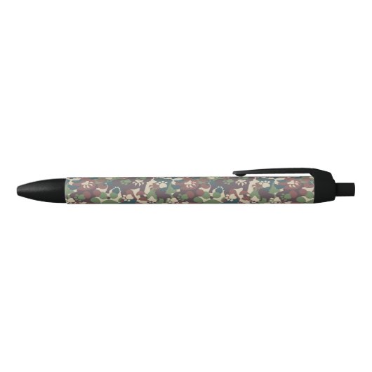 Dog Camouflage Pattern Zwarte Inkt Pen (Bovenkant)