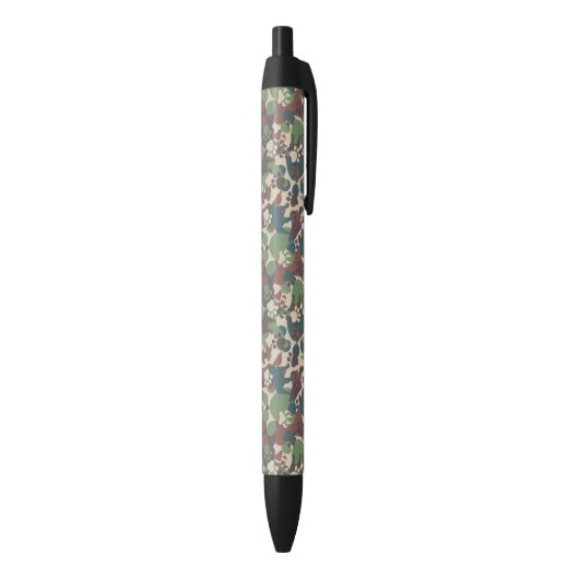 Dog Camouflage Pattern Zwarte Inkt Pen (Achterkant (Verticaal))