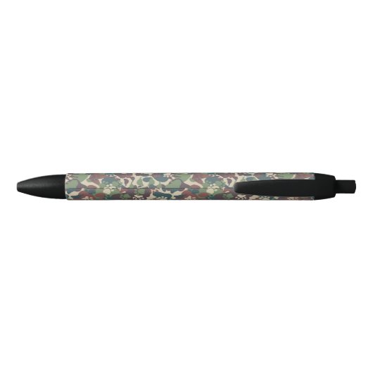 Dog Camouflage Pattern Zwarte Inkt Pen (Achterkant)