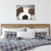 Dog Canvas Afdruk (Insitu (Slaapkamer))