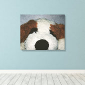 Dog Canvas Afdruk (Insitu (Houten vloer))