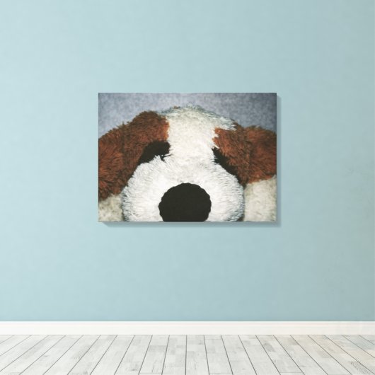 Dog Canvas Afdruk (Insitu (Houten vloer))