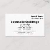 Dog Care Business Chocolate Labrador Retriever Visitekaartje (Achterkant)