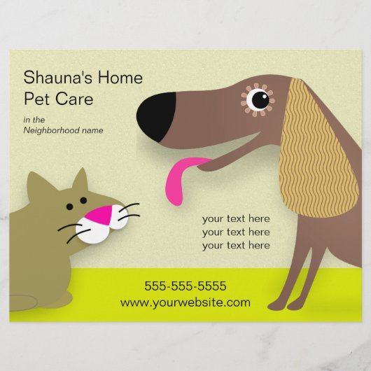 Dog Care Business Flyer (Voorkant)