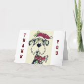 DOG CARE GIVER'S CHRISTMAS EN DANK U FEESTDAGEN KAART (Voorkant)