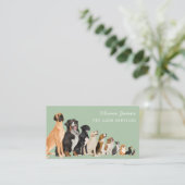 Dog care services volgende afspraak visitekaartje (Staand voorkant)