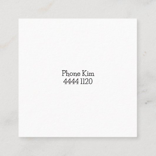 Dog Care Square Visitekaartje (Achterkant)