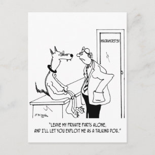 Dog Cartoon 9479 Briefkaart