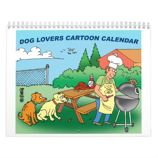Dog Cartoon Agenda Kalender (Hoes)