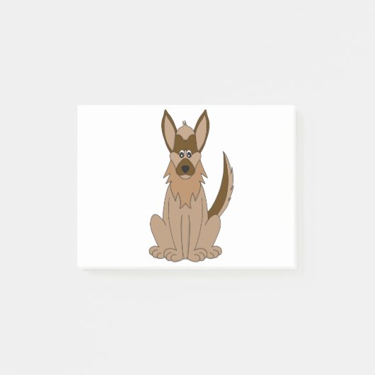 Dog Cartoon Amazing German Shepherd Post-it® Notes (Voorkant)