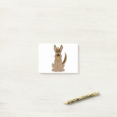 Dog Cartoon Amazing German Shepherd Post-it® Notes (Op bureau)