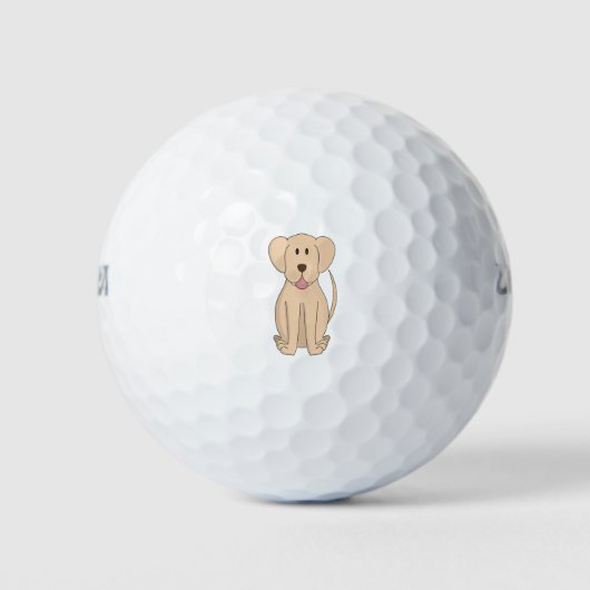 Dog Cartoon Amazing Labrador Retriever Golfballen (Voorkant)
