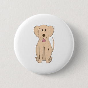 Dog Cartoon Amazing Labrador Retriever Ronde Button 5,7 Cm