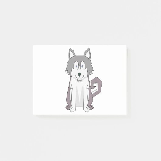 Dog Cartoon Amazing Siberian Husky Post-it® Notes (Voorkant)