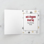 Dog Cartoon Happy Birthday Kaart (Binnen)