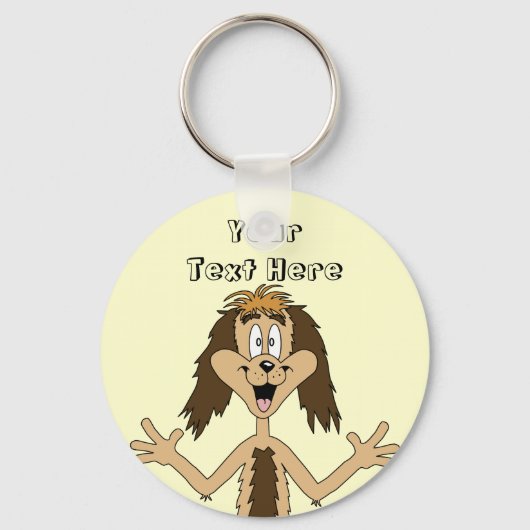 Dog Cartoon Sleutelhanger (Voorkant)