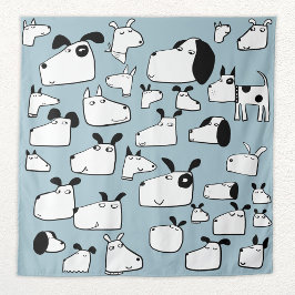 Dog Cartoon Wandkleed