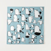 Dog Cartoon Wandkleed (Voorkant (horizontaal))