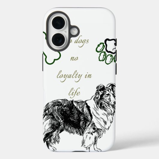 Dog Case-Mate iPhone Case (Achterkant)