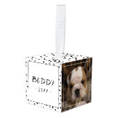 Dog Cat 3 Photo CollageModern Black White Pattern Decoratie (Voorkant hoekig)