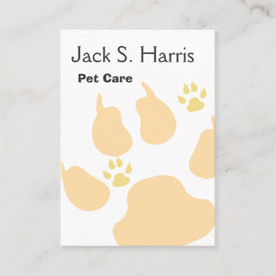 Dog Cat Animals Big Little Paw Print Networking Visitekaartje