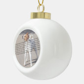 Dog Cat Bird Fab Amazonefoto Keramische Bal Ornament (Rechts)