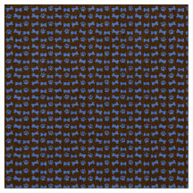 Dog Cat Blue Paw Print Bow-Stropdassen en Botten P