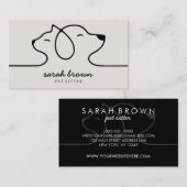 Dog Cat Boutique Pet Speelgoed Store Visitekaartje (Voorkant / Achterkant)