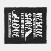 Dog Cat Fleece Deken (Voorkant (Horizontaal))