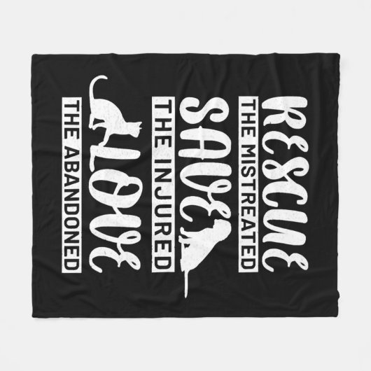 Dog Cat Fleece Deken (Voorkant (Horizontaal))