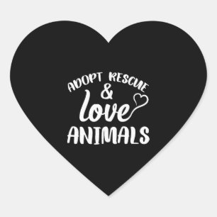 Dog Cat Hart Sticker