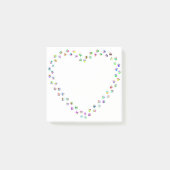 Dog Cat Heart Paw Prins Post-it® Notes (Voorkant)