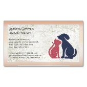 Dog Cat Icon | Dierverzorging Magnetisch Visitekaartje (Voorkant)