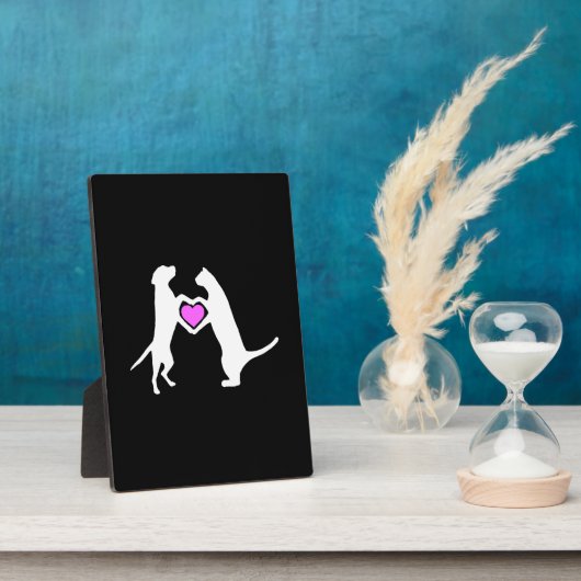 Dog Cat Love Fotoplaat (Zijkant)