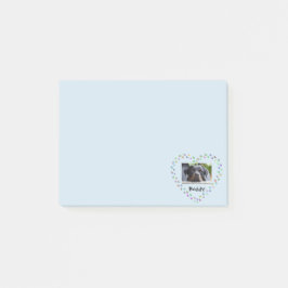 Dog Cat Lover Paw Drukt persoonlijke foto Post-it® Notes