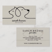 Dog Cat Pet behandelt bakkerij Visitekaartje (Voorkant / Achterkant)