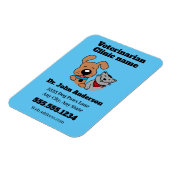 Dog Cat Pet Care Business Magnet Magneet (Linkerzijde)