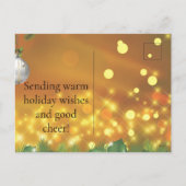 Dog Cat Pet Custom Photo Christmas Postcard Funny Feestdagenkaart (Achterkant)