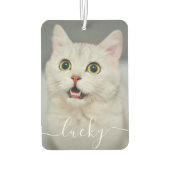 Dog Cat Pet Foto & Naam Tekst Luchtverfrisser (Achterkant)