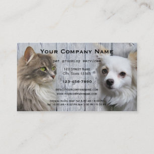 Dog Cat Pet Grooming Salon Visitekaartje