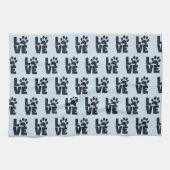 Dog Cat Pet Love Paw Prins Theedoek (Horizontaal)