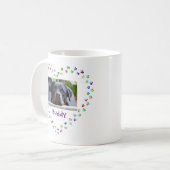 Dog Cat Pet Lover Paw Printerfoto Koffiemok (Voorkant links)