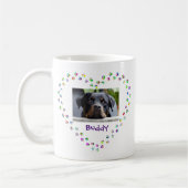 Dog Cat Pet Lover Paw Printerfoto Koffiemok (Links)