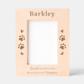 Dog Cat Pet Memorial Gepersonaliseerd Houten Afbee Gegraveerde Lijstjes (Voorkant)