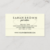 Dog Cat Pet Travel Agent Visitekaartje (Achterkant)