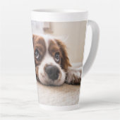Dog Cat Photo Gift Latte Mok (Rechterhoek)