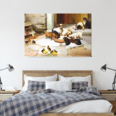  Dog Cat Puppy Kitten Keuken Canvas Afdruk (Insitu (Slaapkamer))