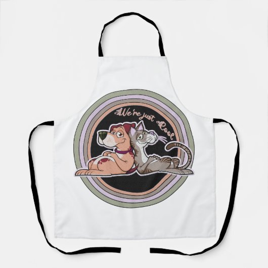 Dog Cat Relatie Schort (Voorkant)