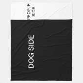 Dog/Cat Side, People Side Fleece Deken (Voorkant)